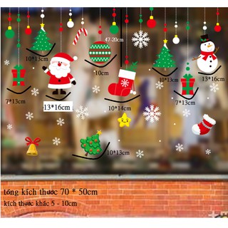 Dán tĩnh điện giáng sinh noel - cửa sổ trang trí - hyc062