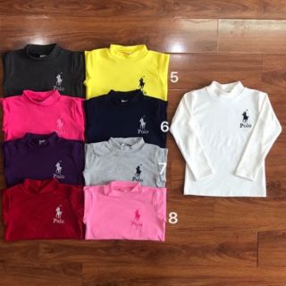 Áo giữ nhiệt cổ 3p thêu Polo cho bé