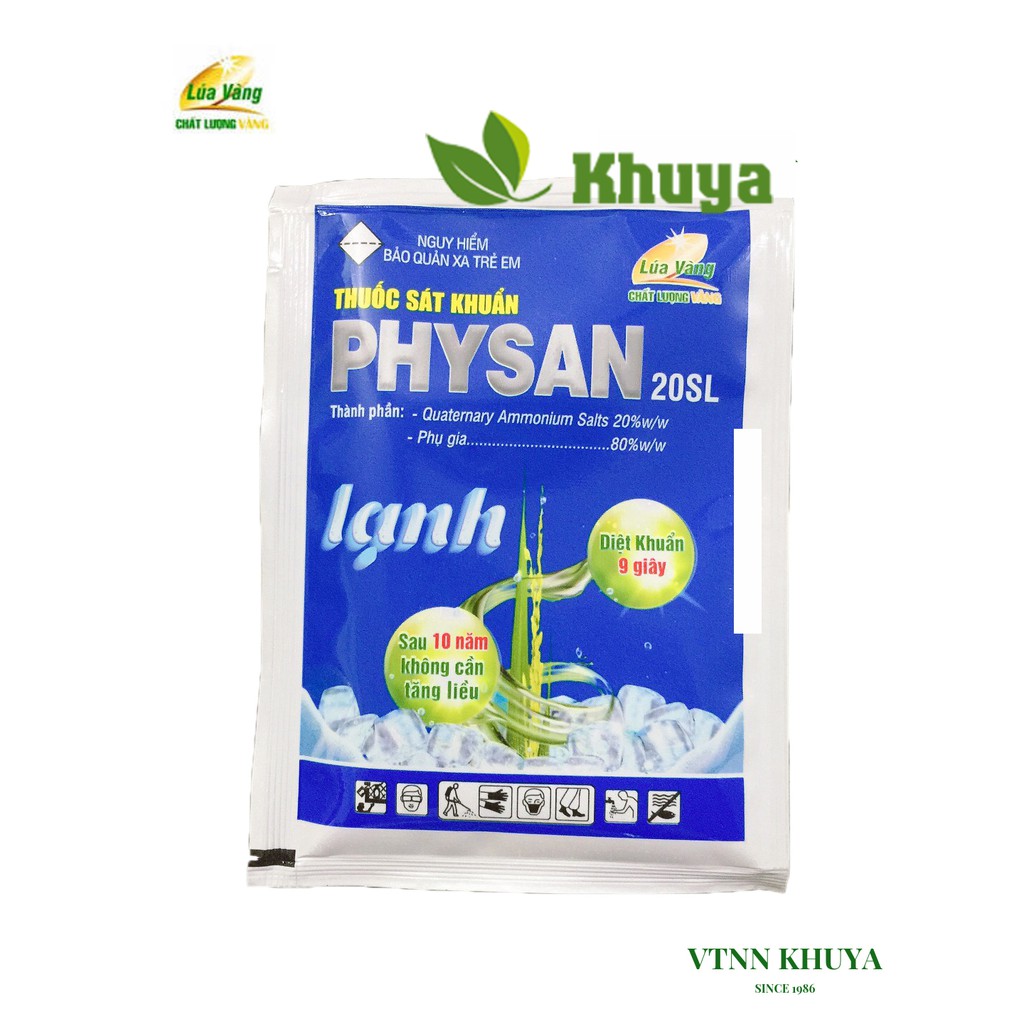 Thuốc sát khuẩn Physan 20SL lạnh 25ml Đặc trị Thối nhũn và Vi khuẩn