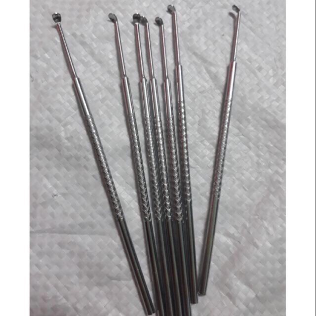 1 cây móc tai(lấy ráy tai) inox