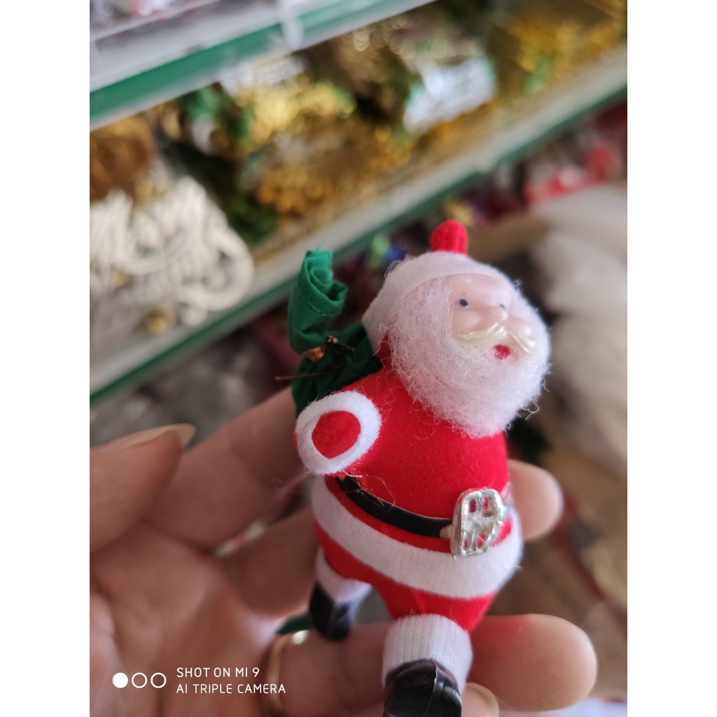 COMBO TÚI 6 Ông già noel mini trang trí cây thông noel xinh xắn