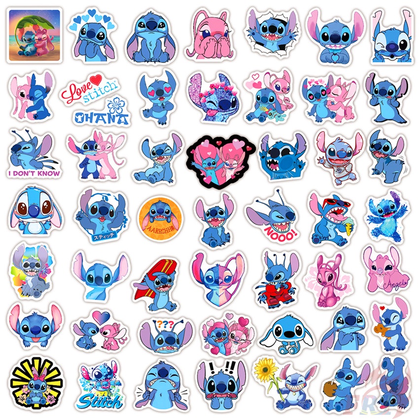 ❉ Hình Dán Lilo &amp; Stitch Series 06 ❉ Bộ 50 Miếng Dán Chống Thấm Nước Thời Trang Tự Làm