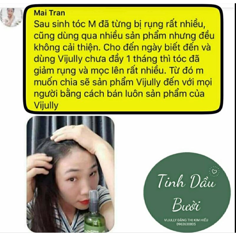 Bộ đôi giảm rụng tóc, mọc tóc: Dầu Gội Pomelo Shampo 280ml và Xịt Dưỡng Tóc Hair Lotion 100 ml