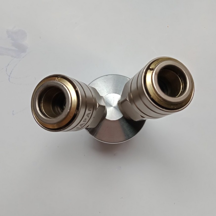 Đầu nối hơi chia 2 dùng cho máy nén khí