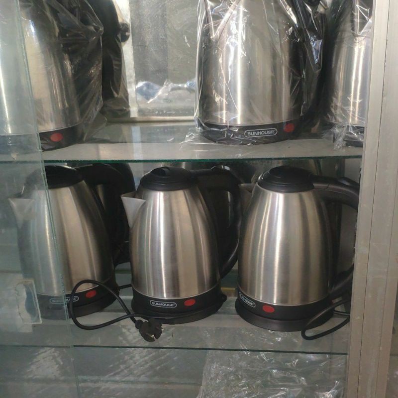 (Giá Hủy Diệt) Ấm siêu tốc inox,ấm đun nước tự ngắt inox sunhouse