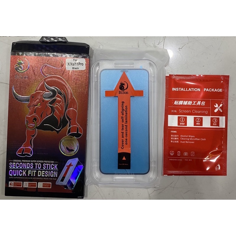 Kính Cường Lực BISON Full Màn 2022 Kèm Khuôn Tự Dán