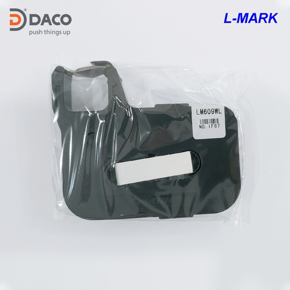 LM609WL BĂNG NHÃN IN CÓ KÈM MỰC CHO MÁY IN ỐNG LỒNG ĐẦU CỐT LK360 LMARK 9MMX6M MÀU TRẮNG