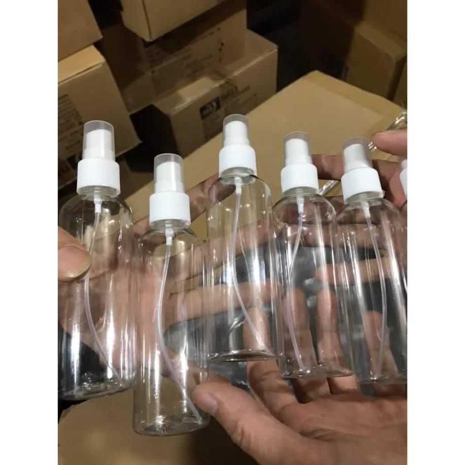 Chai xịt phun sương, lọ chiết mỹ phẩm, tinh dầu, dung dịch sát khuẩn trong suốt dung tích 30ml - 50ml - 100ml 88069