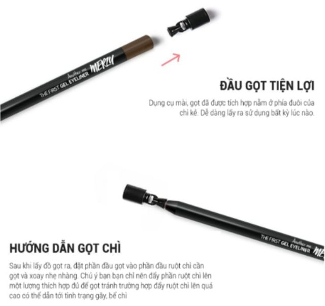 (GRAB - NOWSHIP HỎA TỐC) Chì Kẻ Mắt Lâu Trôi Merzy Another Me The First Gel Eyeliner [HCM]