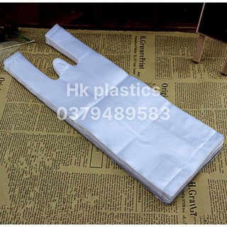Túi xốp trắng có 2 quai -1kg, sử dụng đựng ly cafe, trà tắt