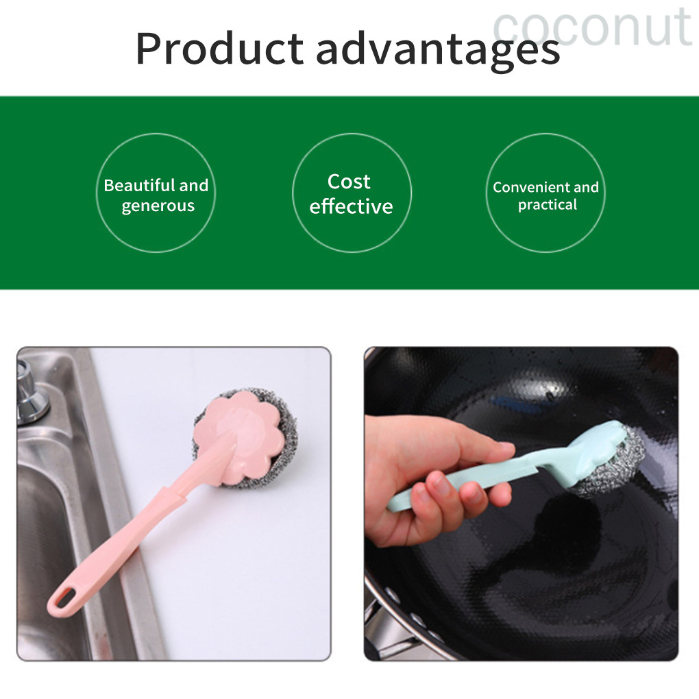 Bàn chải sắt dùng rửa nồi chảo tiện dụng