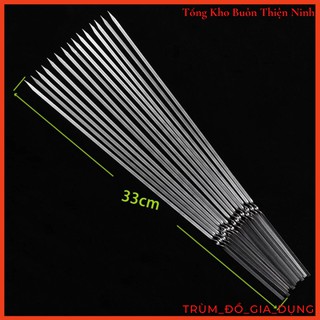 Set 10 Que Xiên Nướng Thịt Inox cao cấp