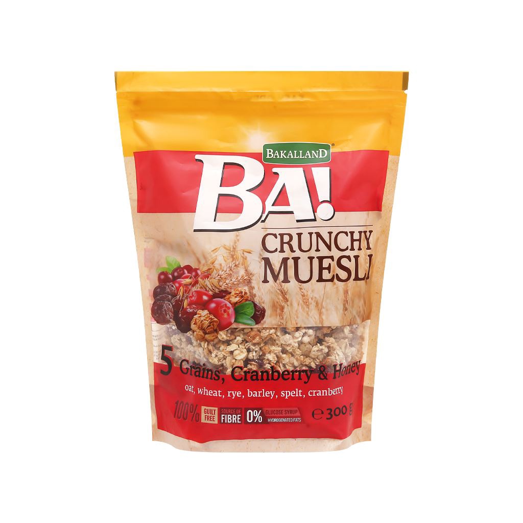 Ngũ cốc Bakalland Crunchy Muesli gói 300gr - BALAN