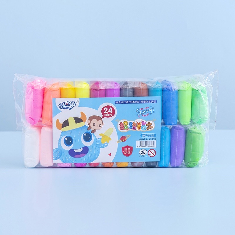 Đất nặn đất sét tự khô thành xốp nhiều màu Softclay đồ chơi an toàn cho bé CAMI KIDS