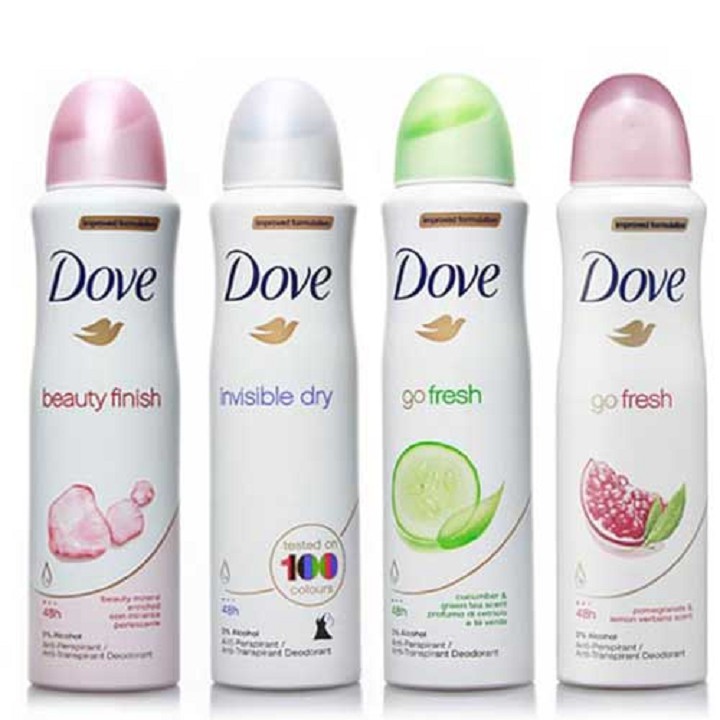 Xịt khử mùi Dove Go Fresh Lựu 48h 150ml