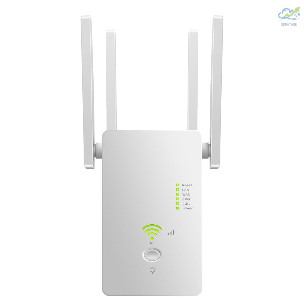 Mới Bộ Khuếch Đại Tín Hiệu Wifi Ac1200Mbps 802.11n 2.4ghz / 5.8ghz