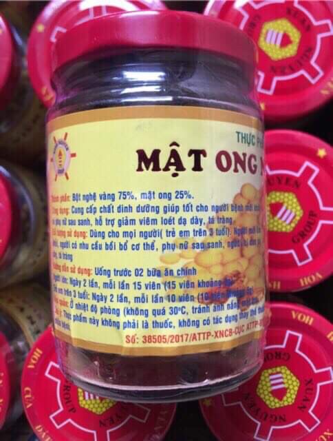 Mật ong nghệ vàng xuân nguyên (loét dạ dày ,tá tràng ,dinh dưỡng cho người bệnh, phụ nữ sau sinh...)