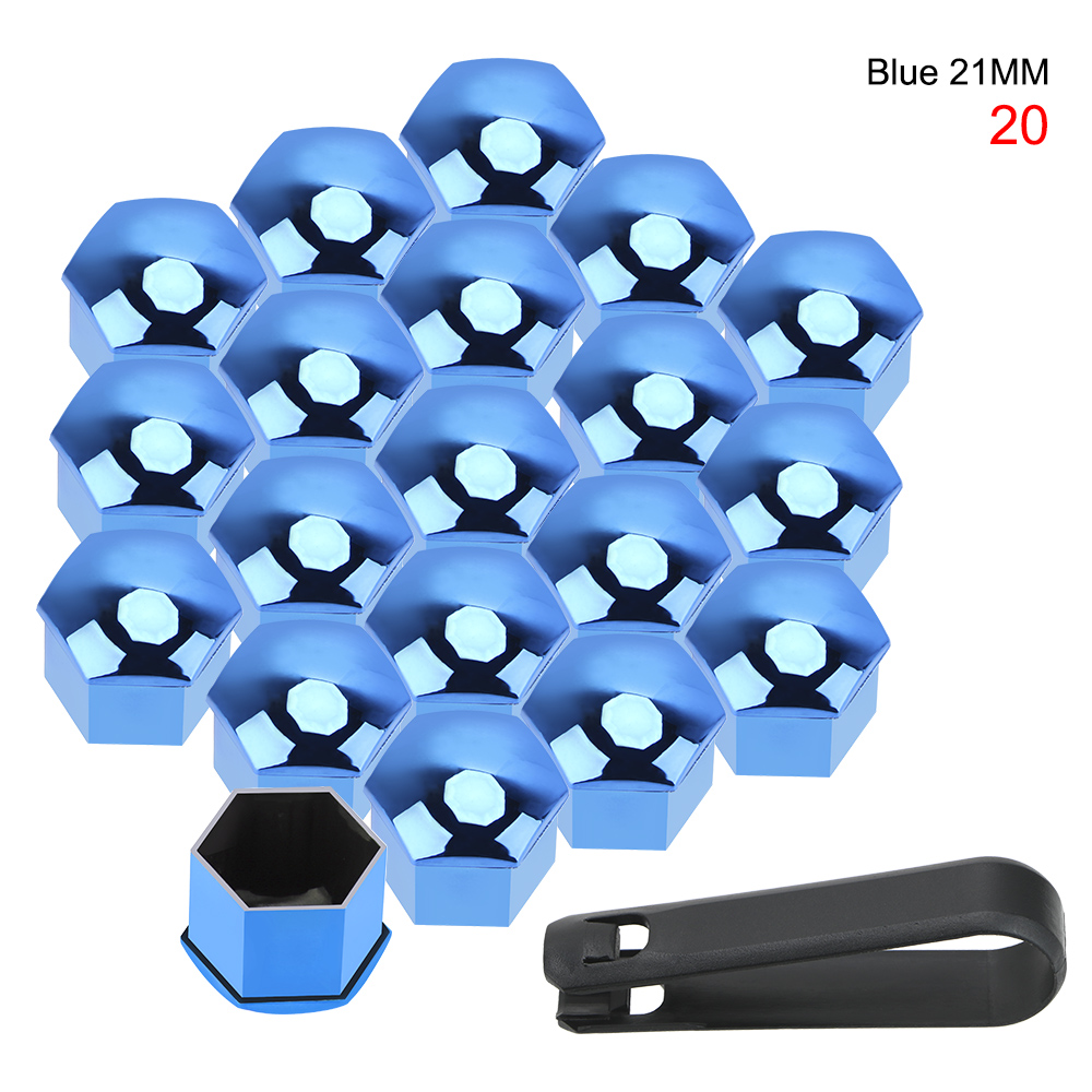 Set 20 Nắp Chụp Đai Ốc Bánh Xe Ô Tô 21mm