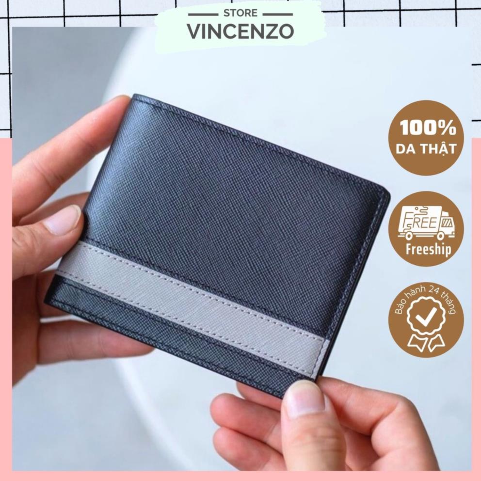 Ví Nam Da Thật Saffiano Cosmos Cao Cấp Chống Nước, Bóp Nam Dáng Đứng Cầm Tay Nhỏ Gọn Bảo Hành 24 Tháng Xịn