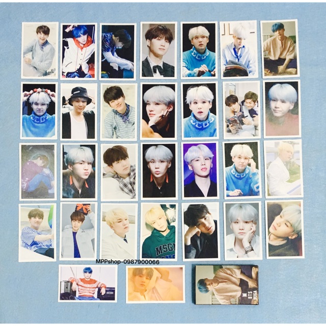 LO MO card SUGA BTS gồm 30 tấm ảnh khác nhau