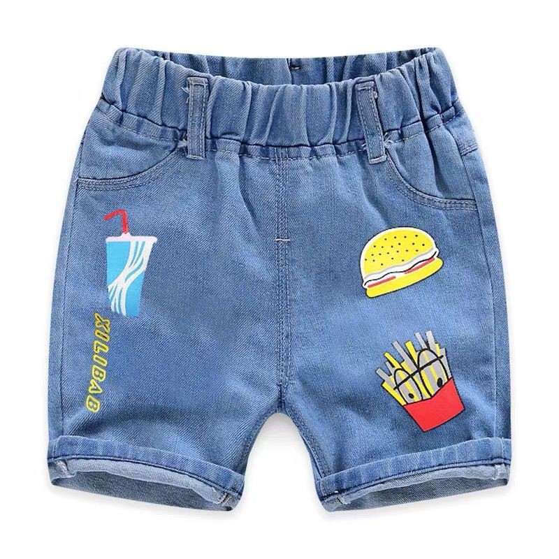 Quần Short Jeans Thời Trang Cho Bé 2-9 Tuổi