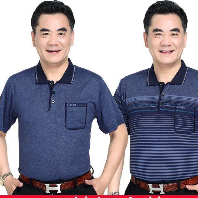 2 áo thun nam tay ngắn dành cho Quần giới Trung Quốc Ông nội, niên và Người cao tuổiS
