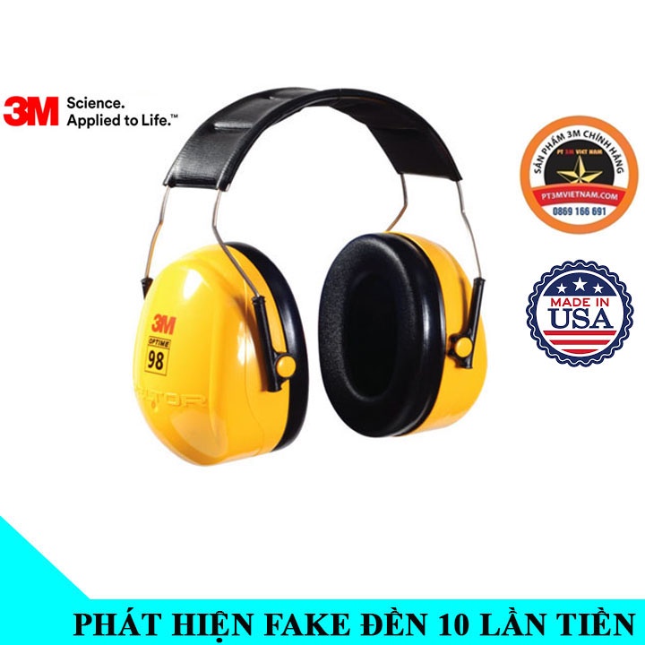 Chụp tai chống ồn 3M H9A Chính hãng tại Hà Nội