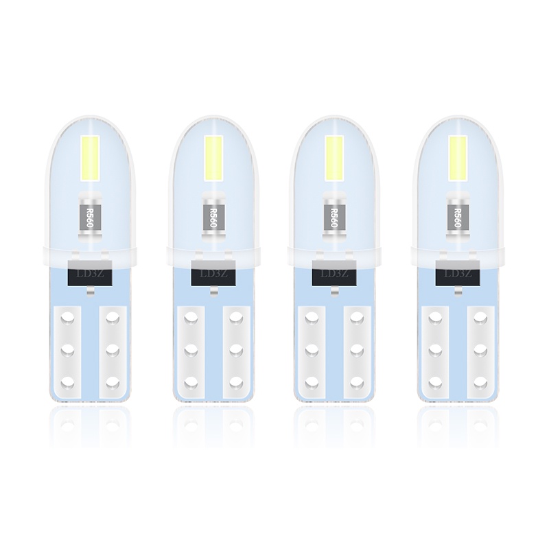 Bộ 10 đèn led KEVANLY t5 3014 smd gắn bảng điều khiển xe hơi siêu sáng