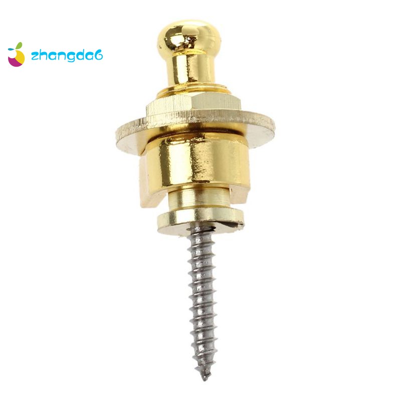 Screw Type Guitar Parts Security Strap Lock Gold Tone