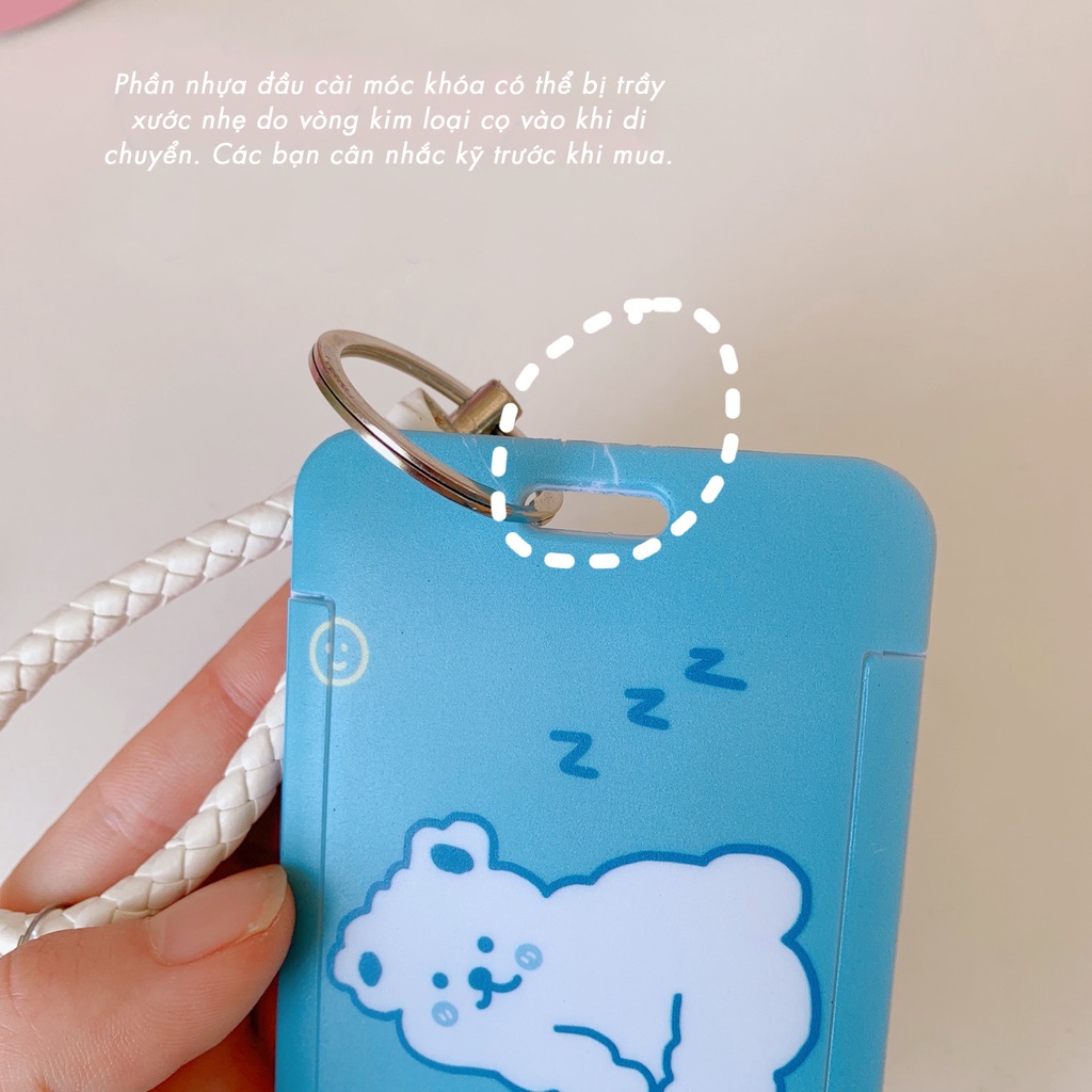 Móc Khóa Dây Đeo Thẻ Sinh Viên Card Holder Key Chain Tiện Lợi