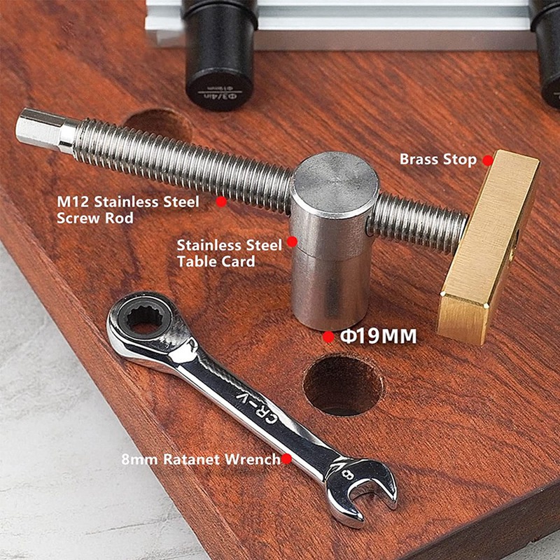 Bộ Kẹp Cố Định Ghế Gỗ Kèm Ghế Đẩu Dành Cho Cún Cưng Tiện Dụng