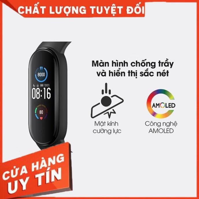 [FREESHIP] Vòng tay theo dõi sức khoẻ kiêm đồng hồ thông minh M5,pin trâu, đo hiệu năng chạy bộ, bảo hành 6 tháng