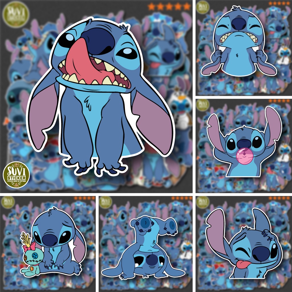 50 Sticker Cute chống nước sticker dán mũ bảo hiểm, laptop, điện thoại, đàn guitar, vali. MSP: NS52