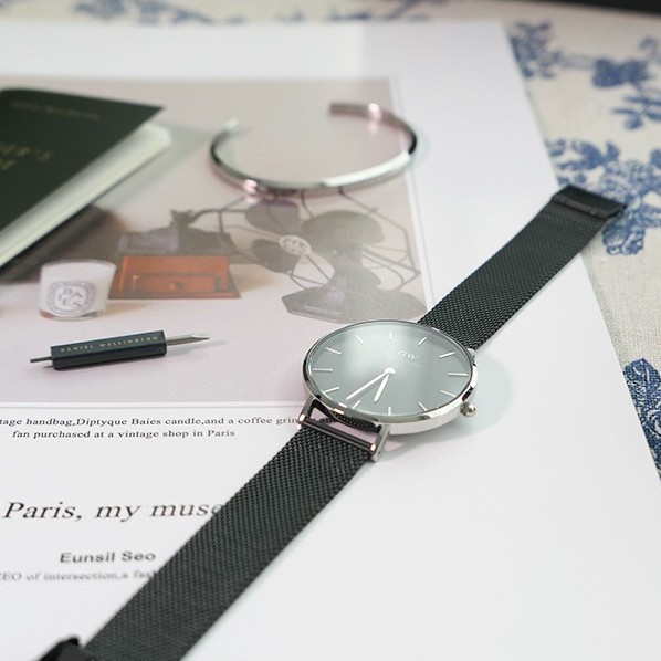 Đồng Hồ Nữ Daniel Wellington Classic Petite Ashfield Silver & Cuff DW V1 Chính Hãng - OtisWatch