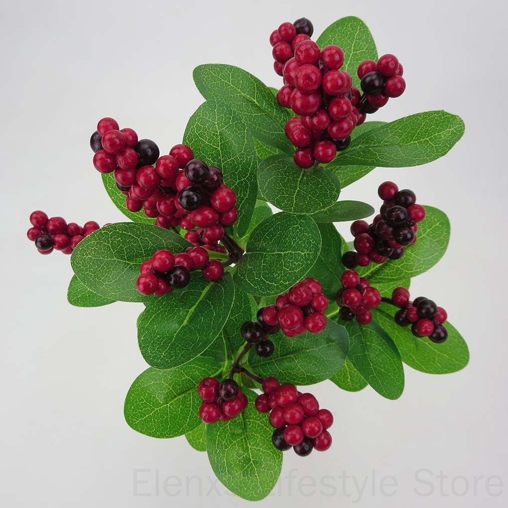 cúc họa mi giả cụm lớn cành bông Bó bông hoa giả nhiều màu sắc dùng trang trí các bữa tiệc Nhánh cây hạt cà phê giả bằng nhựa dùng trang trí nhà cửa/ văn phòng