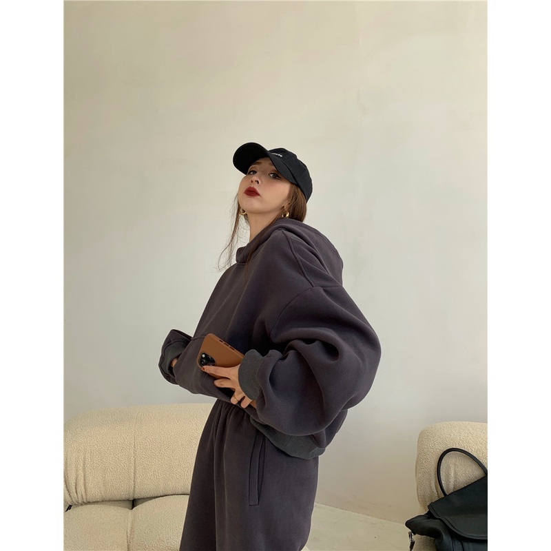 Quần/ Áo bằng cotton dáng rộng phong cách thể thao (có bán lẻ)