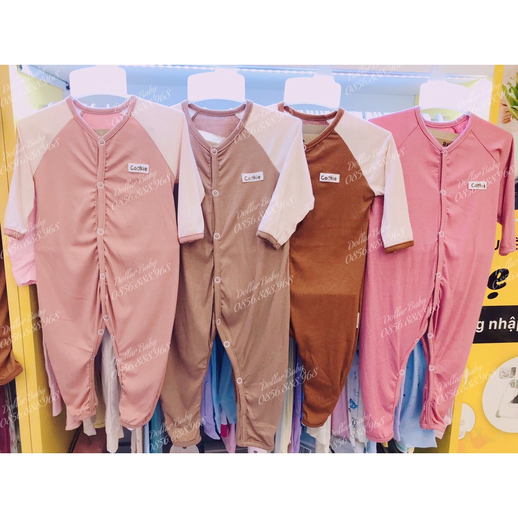 *DollarBaby* Bodysuit dài tay cài giữa Cookie