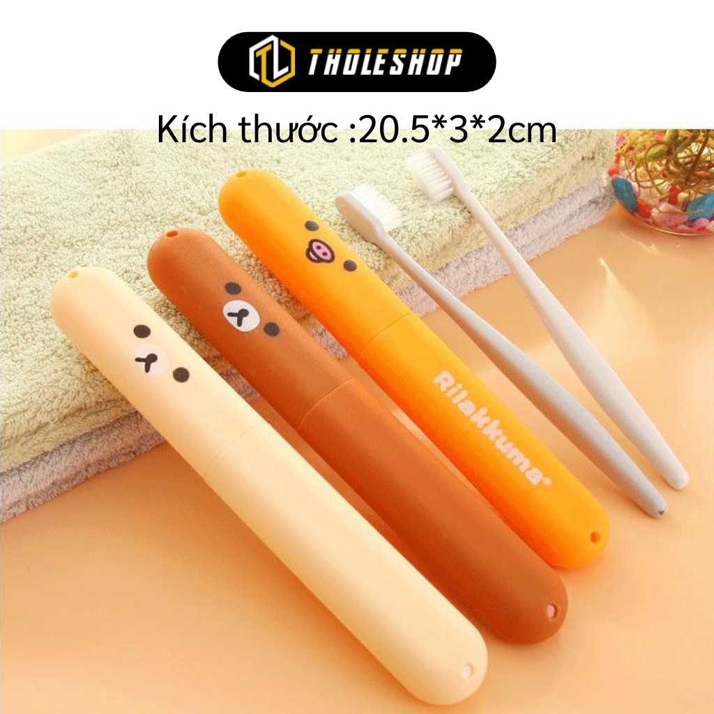 Hộp Đựng Bàn Chải - Ống Chứa Bàn Chải Đánh Răng Du Lịch Hình Gấu Đáng Yêu 8534