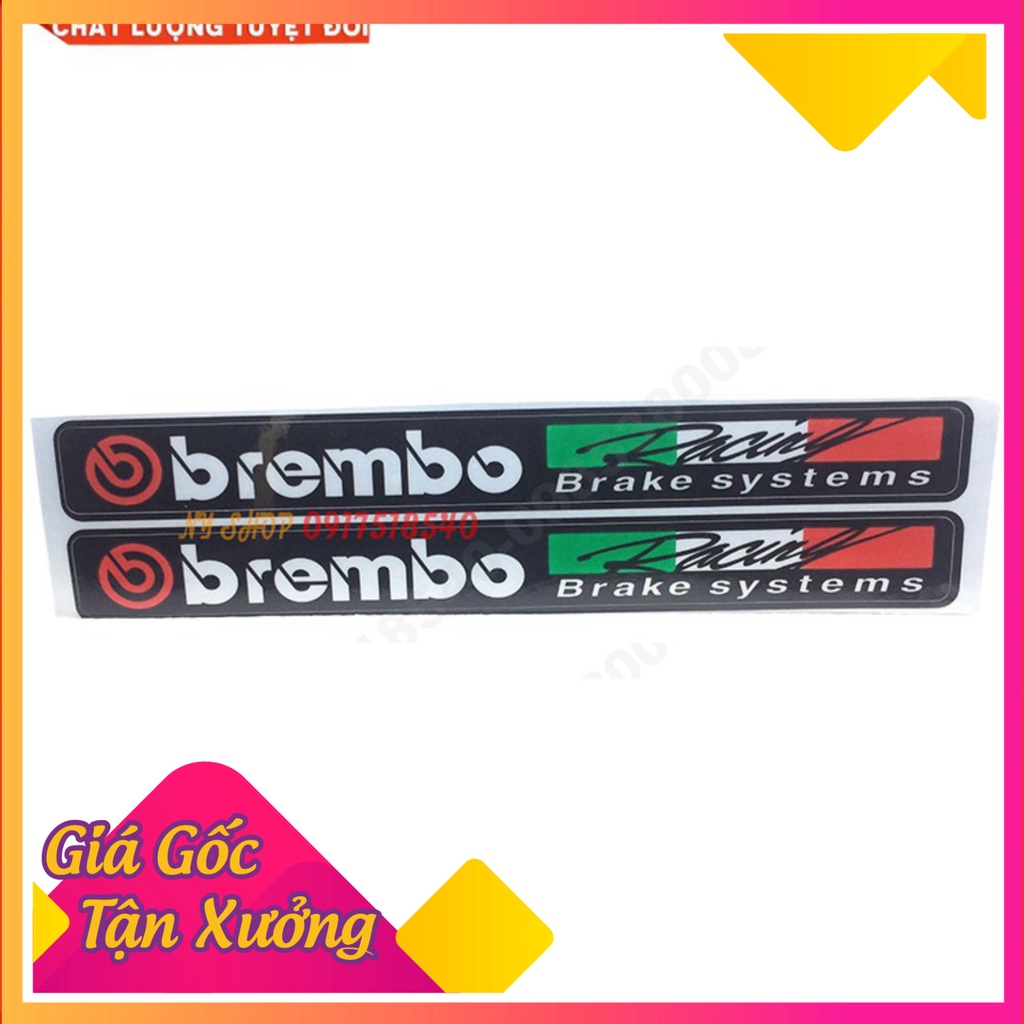 TEM PHUỘC, TEM SƯỜN, ( RIZOMA, BREMBO, TRD, PERFORMANTE) DÁN MỌI LOẠI XE ( GIÁ 1 ĐÔI)  (Ảnh Sp thật)