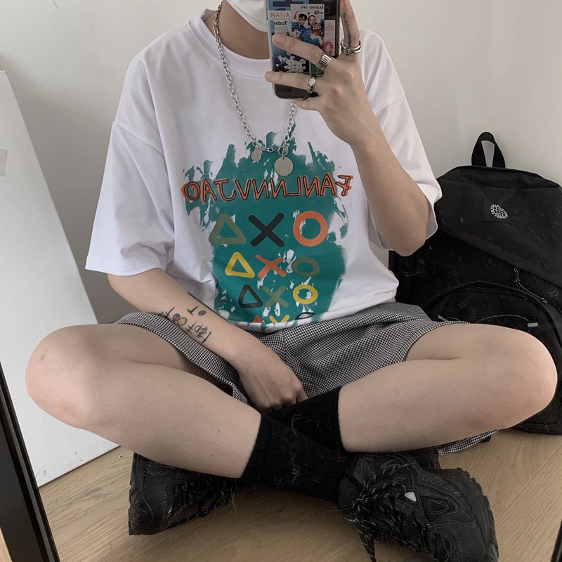 Áo thun nam tay lỡ, áo phông form rộng ATL222