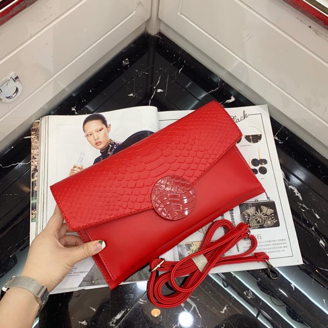 Clutch ví nữ khoá tròn vảy cá - bán sỉ