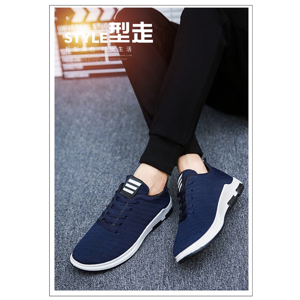 giày Sneaker Nam Vải Xước V88 Cao Cấp