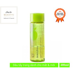 Tẩy Trang Mắt Môi Táo Xanh Innisfree Apple Seed Lip & Eye Makeup Remover 100ml