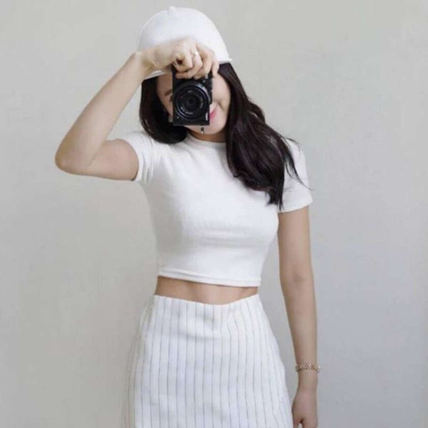 ÁO THUN CROPTOP NGẮN TAY TRƠN