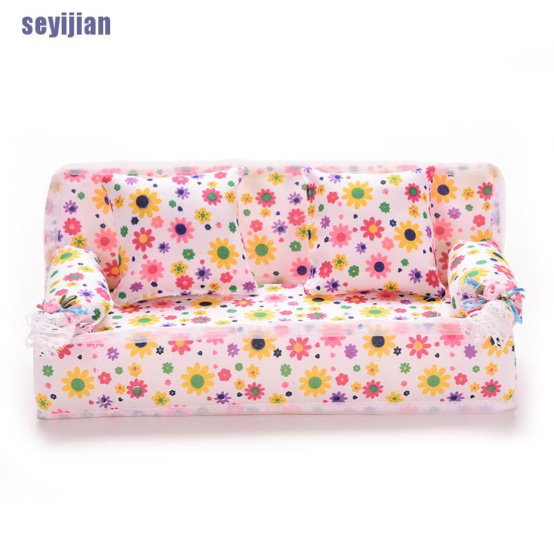Set 3 Đệm Ghế Sofa Kèm 2 Gối Cho Nhà Búp Bê | BigBuy360 - bigbuy360.vn