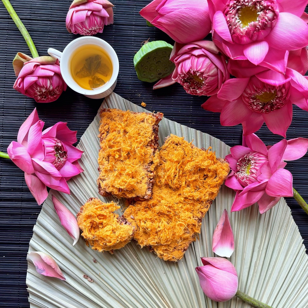 Cơm Cháy Rốp gạo lứt chà bông loại 80 gram