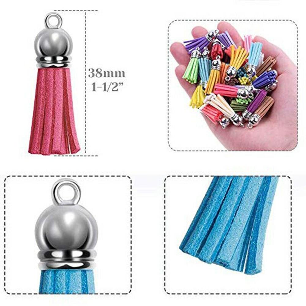MELODG Bộ 90 Móc Khóa Acrylic Màu Trơn Xinh Xắn