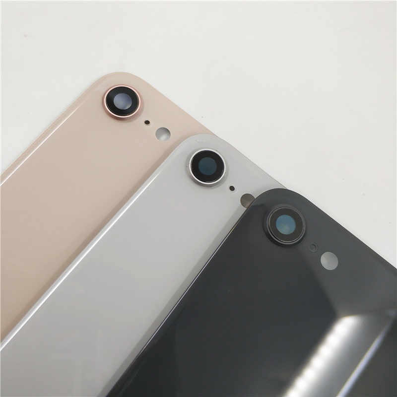 Ốp Điện Thoại Mặt Kính Có Khung Bảo Vệ Camera Cho iPhone 8 Plus iPhone 8