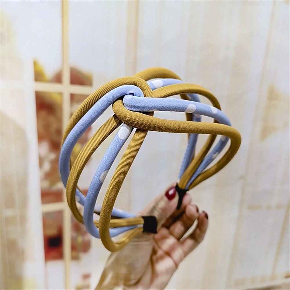 Băng Đô Cài Tóc Họa Tiết Chấm Bi Nhiều Màu Sắc Phong Cách Hàn Quốc