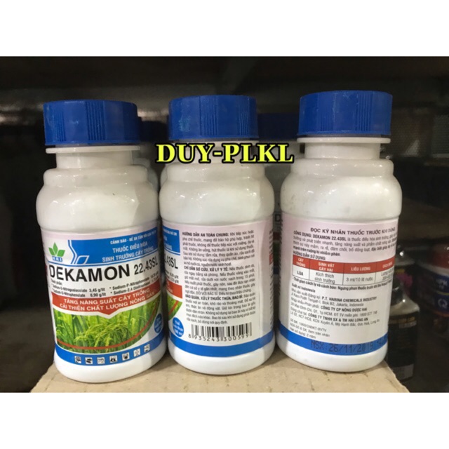 Phân bón lá điều hoà sinh trưởng Dekamon lọ 100ml.